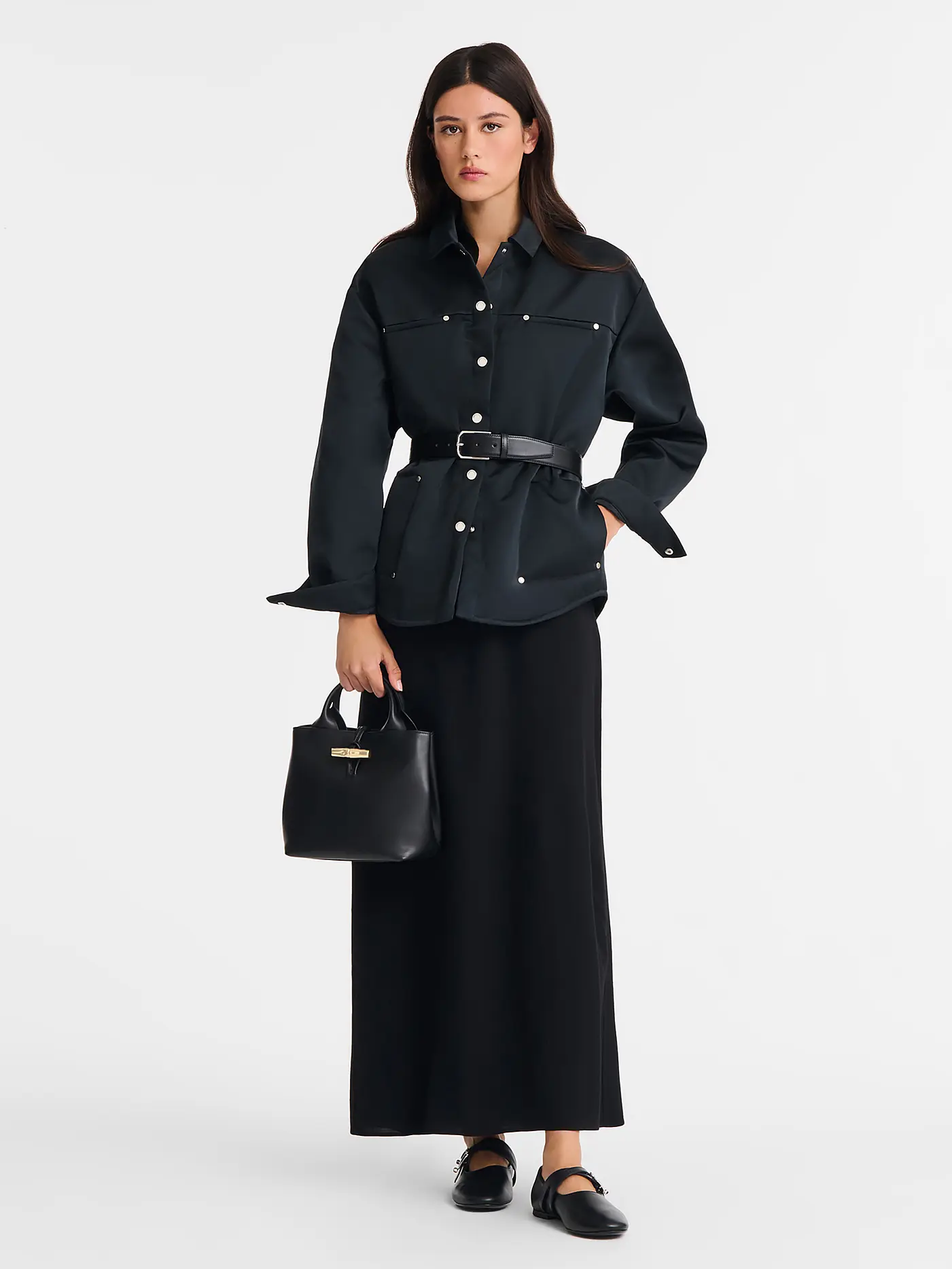 LONGCHAMP | Le Roseau Handtasche Small,  Noir | 